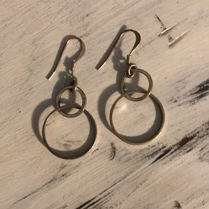 * EarRinGs * double silver hoop *